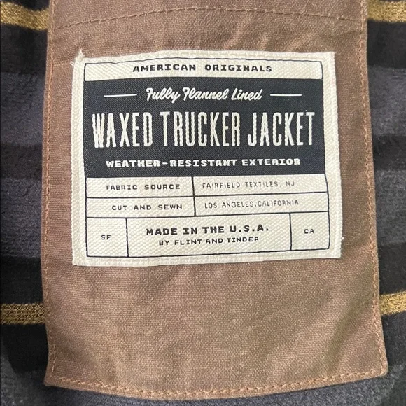 Flint and Tinder Waxed Trucker Jacket - Picture 3 of 7
